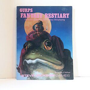 GURPS Fantasy Bestiary RPG Steve Jackson Games 1st Press 1990 Roleplaying Game